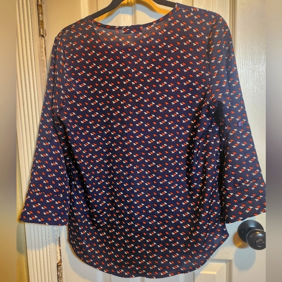 Market & Spruce Light weight bird top - Picture 8 of 9